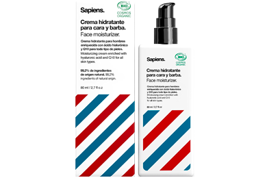 Sapiens Crema hidratante para cara y barba